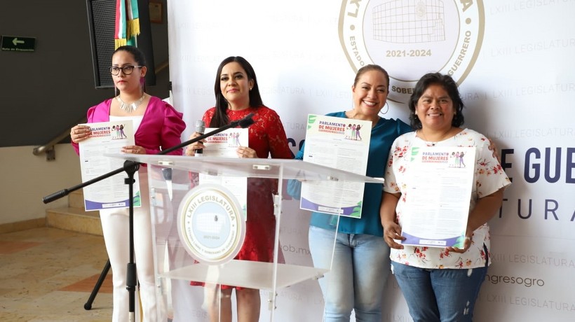 Diputadas de Guerrero presentan convocatoria para Parlamento de Mujeres 2023