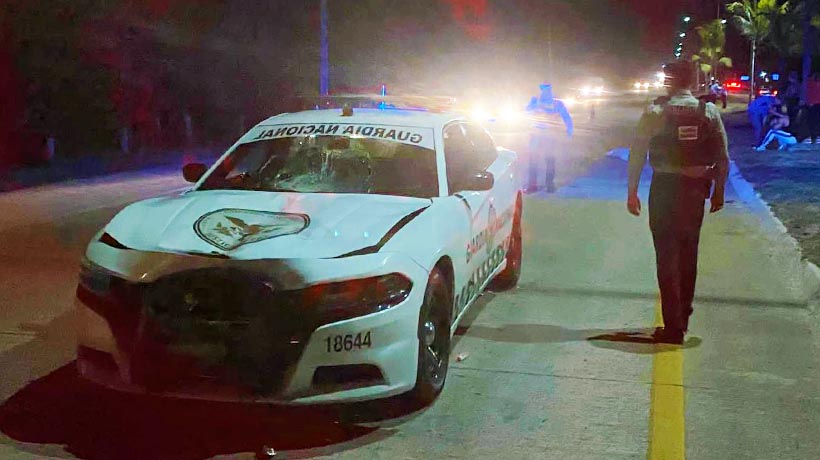 Muere hombre atropellado por patrulla de la Guardia Nacional en Zihuatanejo