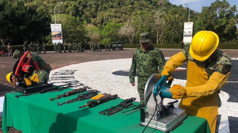 Destruye Sedena 7 mil 835 armas en Acapulco