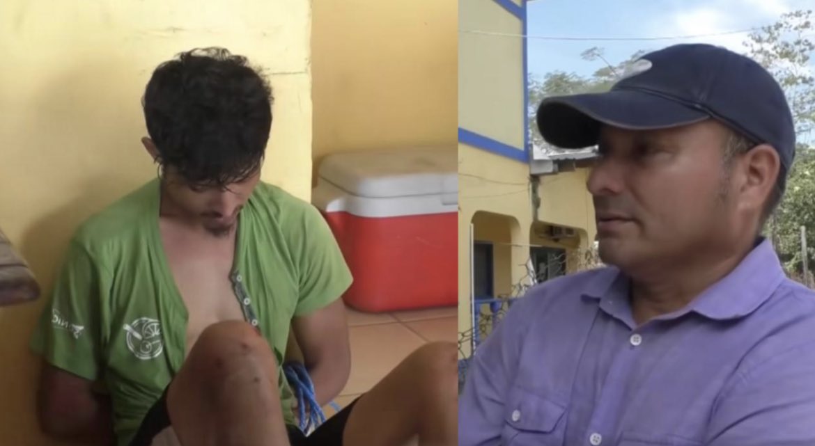 VIDEO: Hombre persigue y entrega a su hijo a la policía