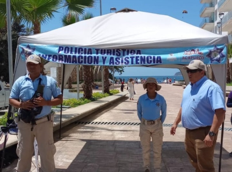Suma Policía Turística 138 atenciones en playas de Acapulco