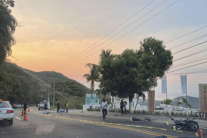 Motociclista pierde la vida tras accidente en la Escénica de Acapulco