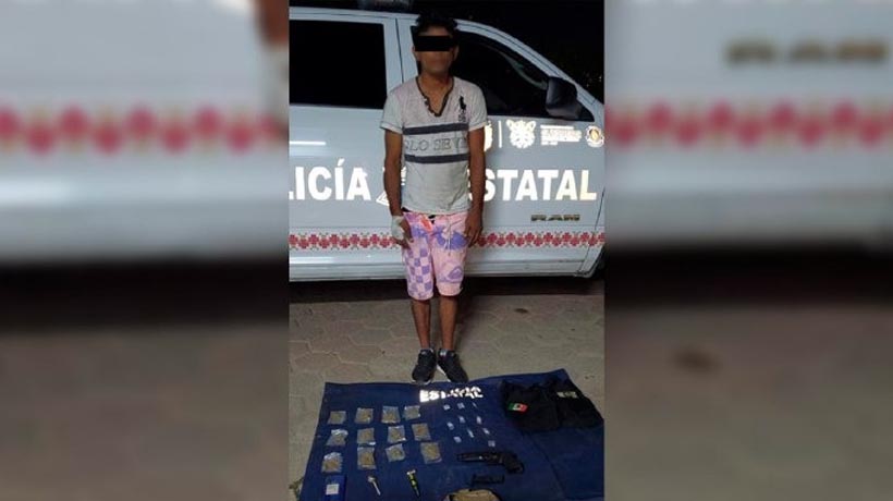 Lo arrestan con droga y una pistola falsa en Acapulco