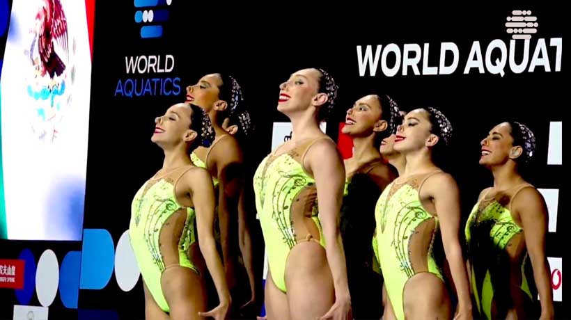 Logra México cuatro medallas en mundial de natación artística