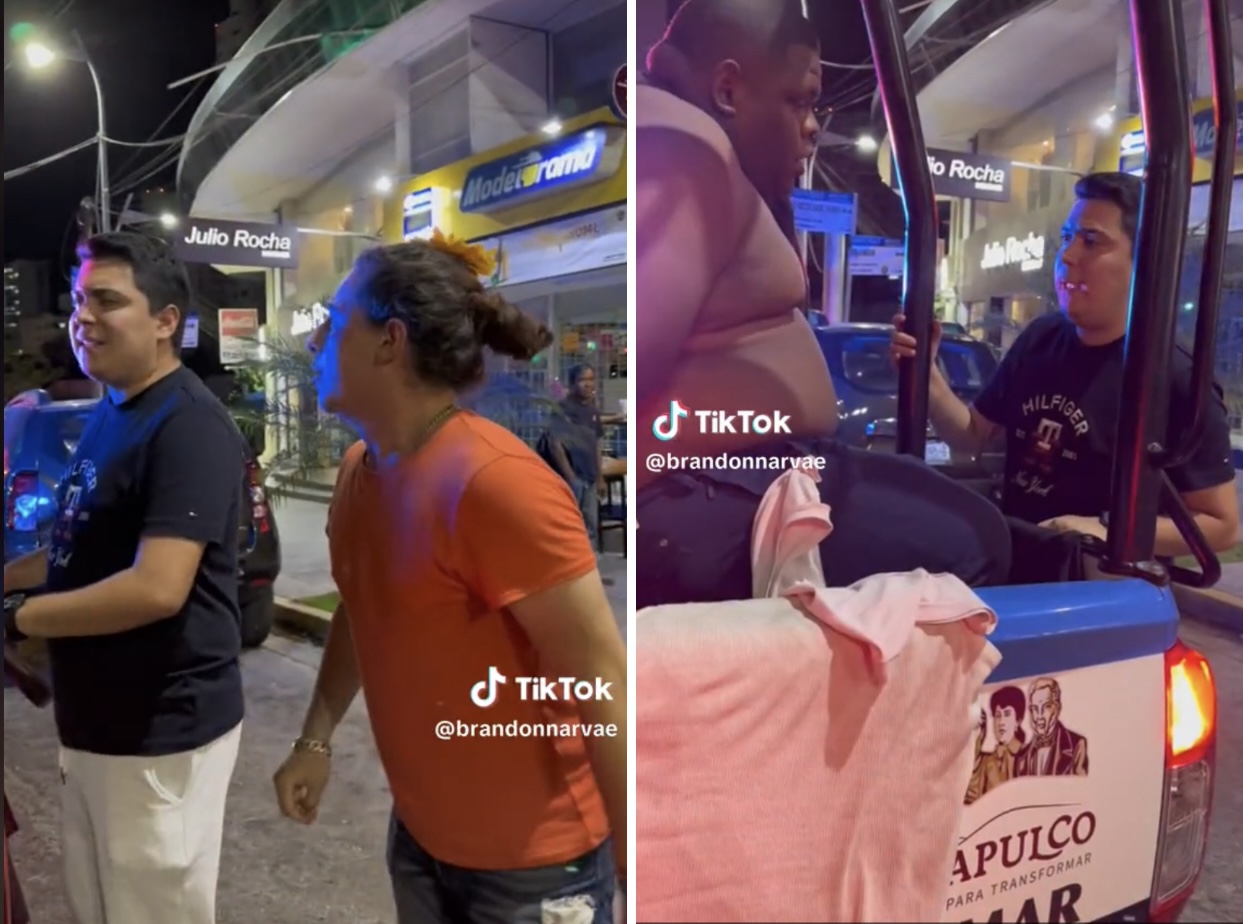 Jóvenes influencers de Acapulco, usan patrulla para grabar un tiktok