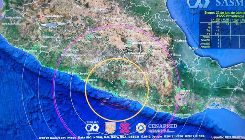 Sin afectaciones en Chilpancingo por sismo magnitud 4.3