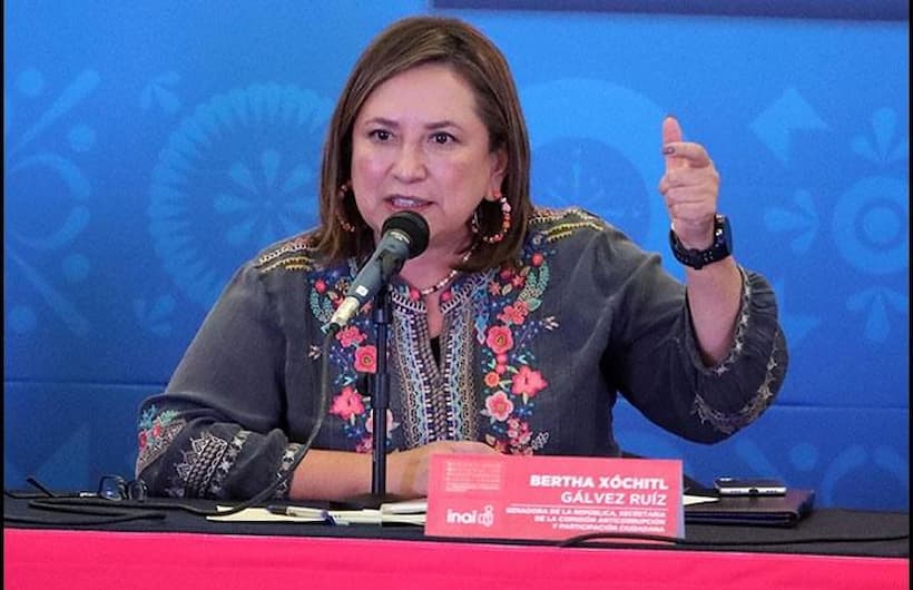 Acusa Xóchitl Gálvez a AMLO de violencia política de género ante el INE