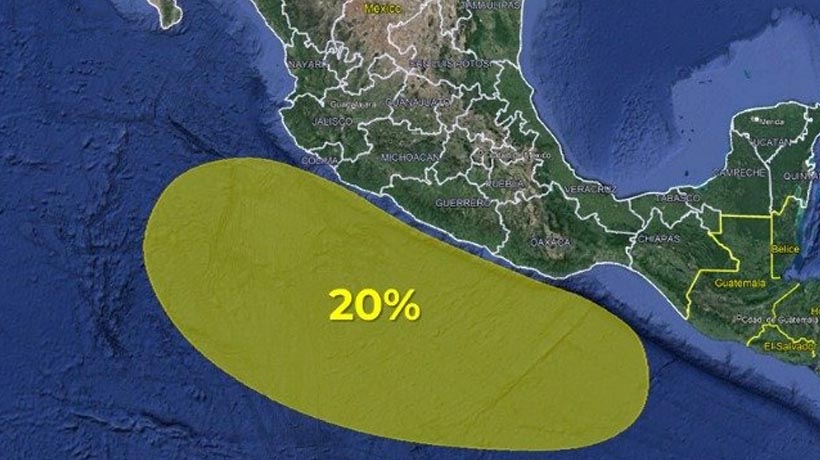 Podría formarse un ciclón al sur de Oaxaca y Guerrero