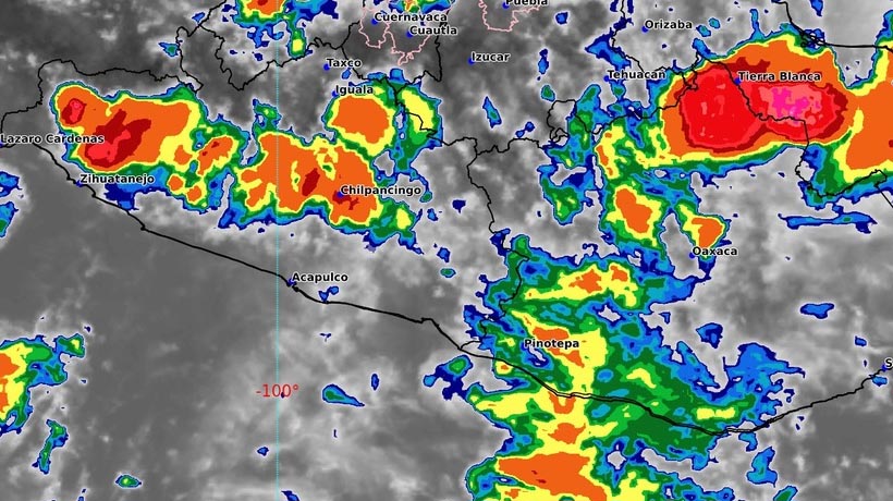 Vigilan zona de baja presión y prevén lluvias intensas en Guerrero