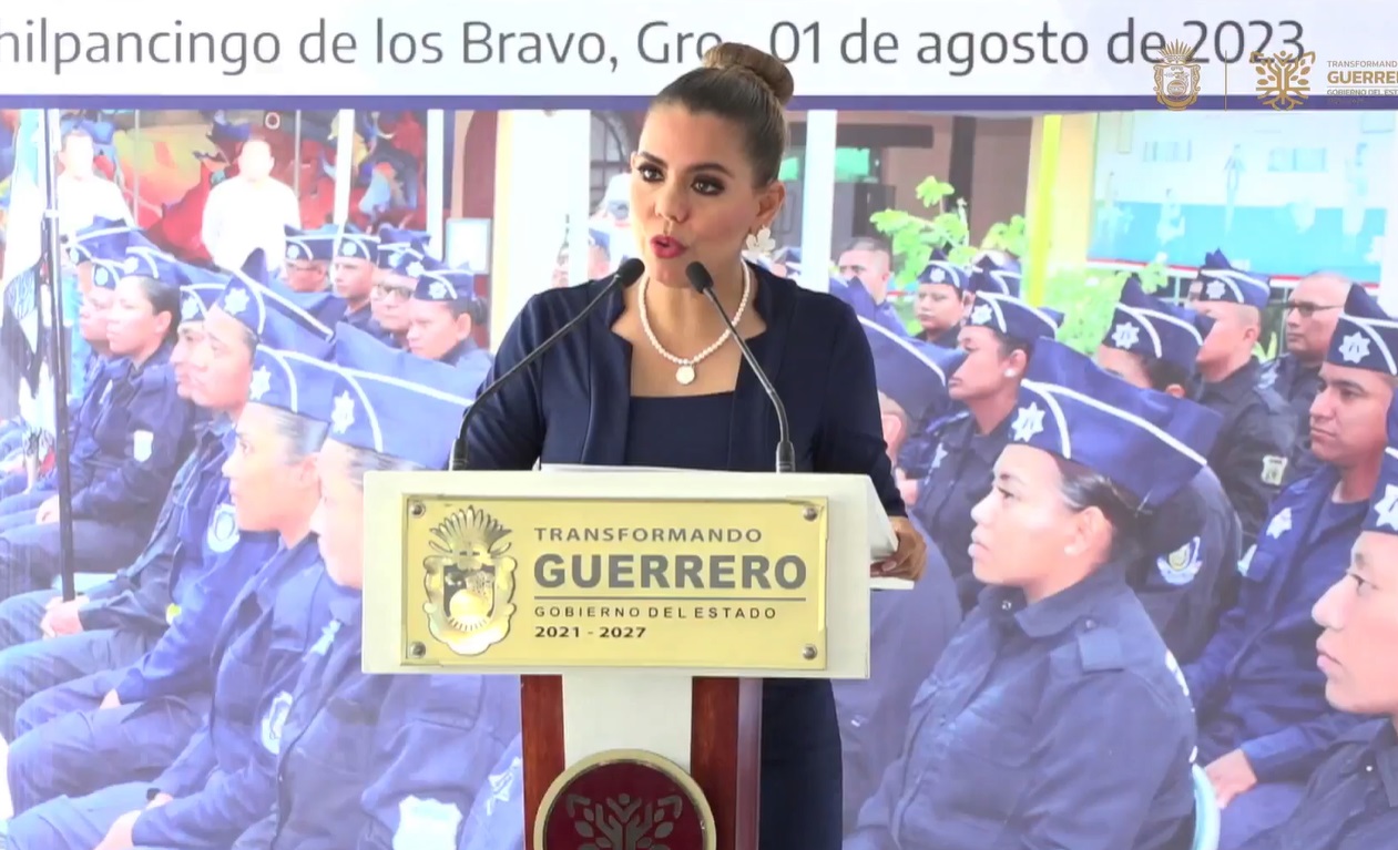 Fortalecer las fuerzas policiacas es indispensable en Guerrero: Evelyn Salgado