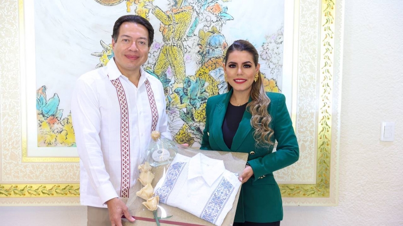 Evelyn Salgado recibe a Mario Delgado en Guerrero