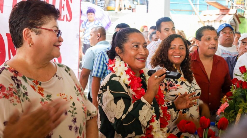 Supervisa Abelina López avances en reconstrucción del Mercado Central