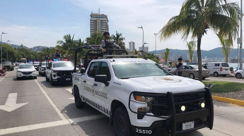 Refuerzan 500 elementos de la Guardia Nacional seguridad en Acapulco