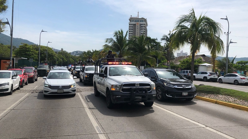 Inicia GN recorridos de seguridad tras arribo de nuevos elementos a Acapulco