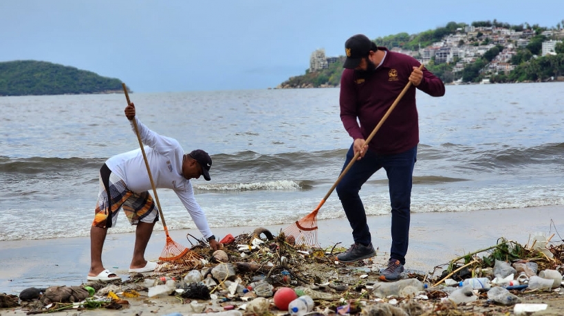 Recolecta Promotora de Playas más de 700 toneladas de basura en Acapulco