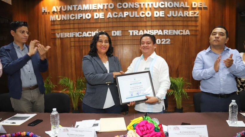 Reconocen alto nivel de transparencia del Ayuntamiento de Acapulco