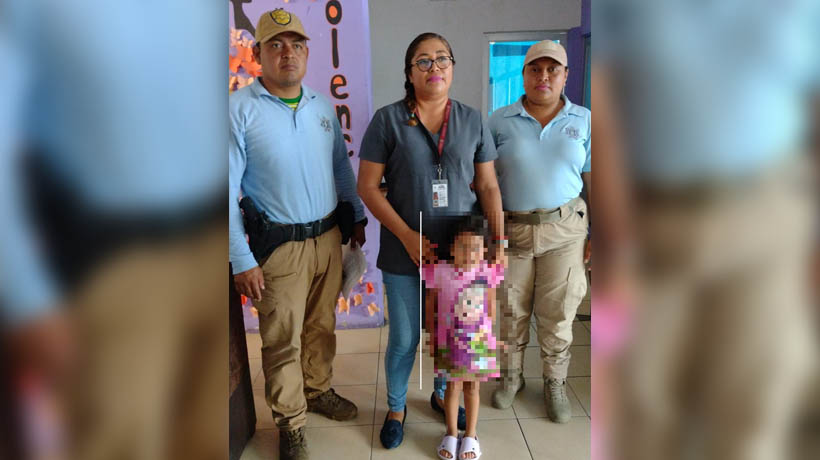 Rescatan a niña en Icacos de Acapulco; su abuela estaba ebria