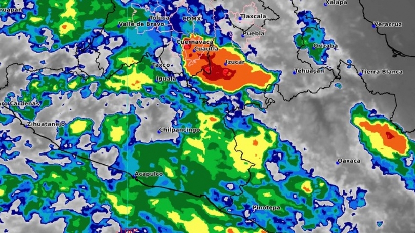 Fuertes lluvias amenazan a Guerrero y otros estados del país