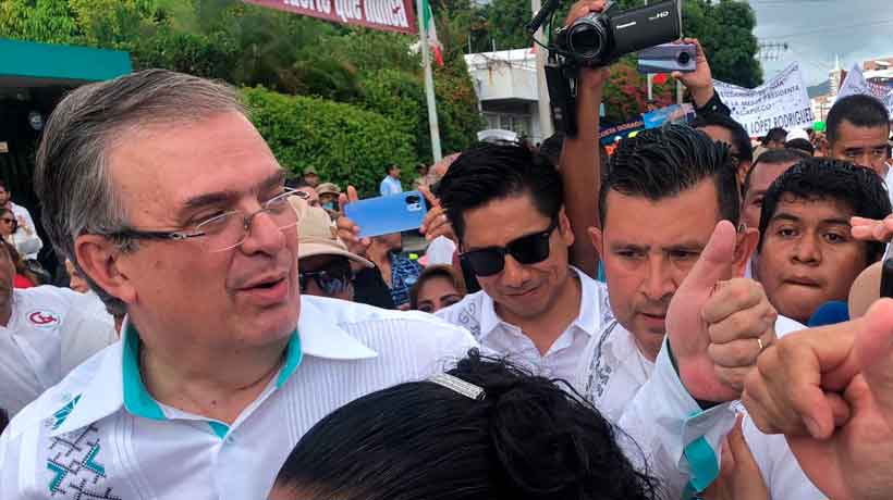 Llega Marcelo Ebrard al Segundo Informe de alcaldesa de Acapulco