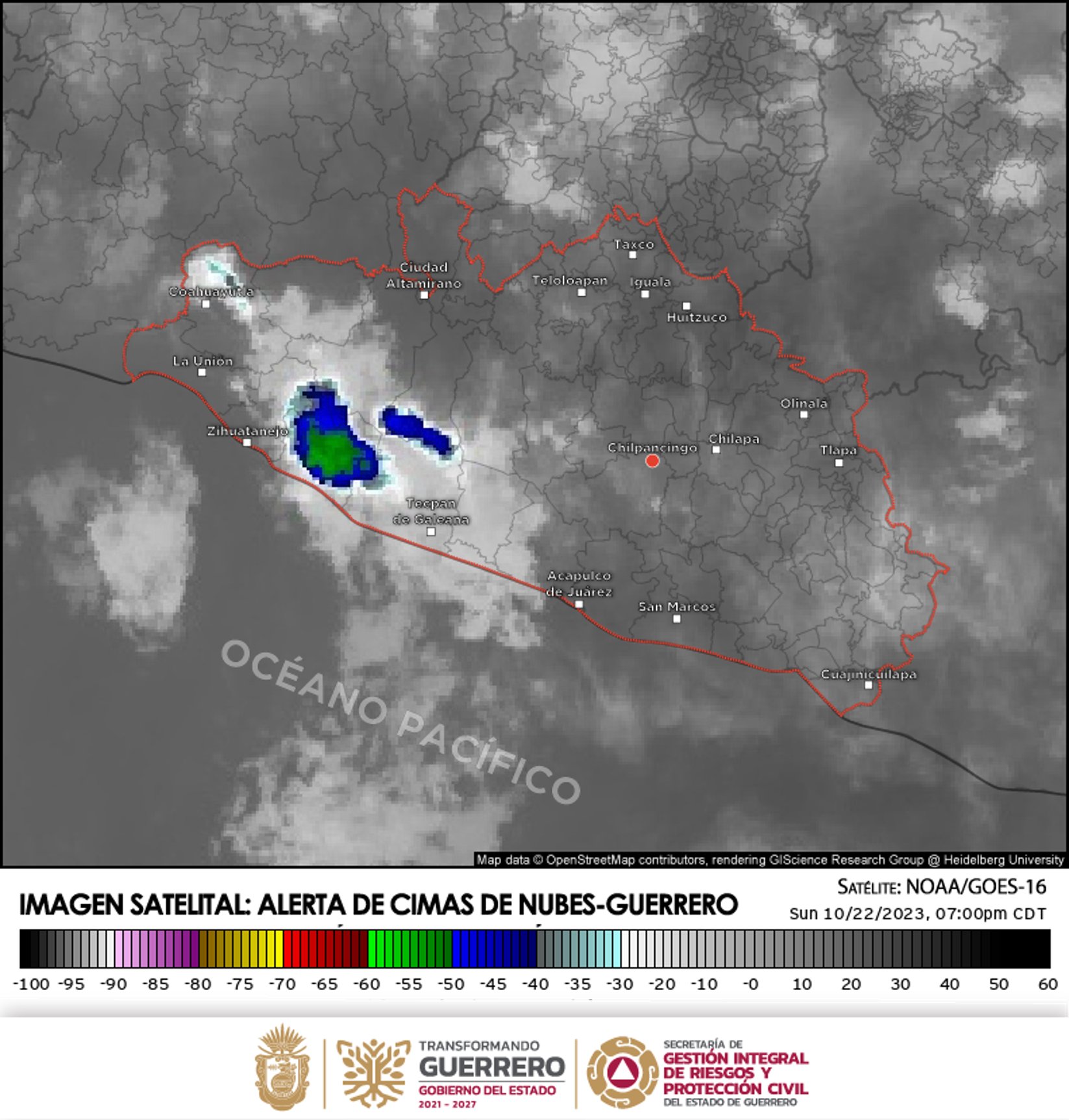 Advierte Evelyn Salgado lluvias en Guerrero por la tormenta tropical Otis