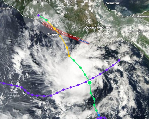 Sigue EN VIVO la trayectoria de la Tormenta Otis