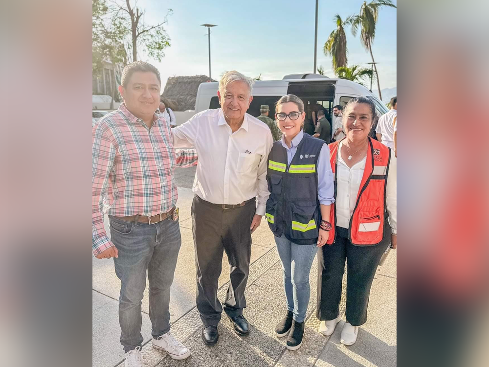 Suman esfuerzos AMLO, Evelyn Salgado y Abelina López para reconstrucción de Acapulco