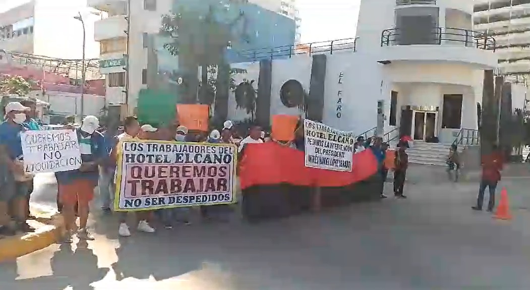 Otro bloqueo en Costera: Trabajadores del Hotel Elcano piden certeza laboral
