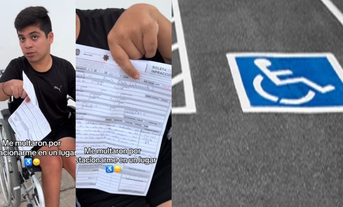 VIRAL: Multan a joven con discapacidad por estacionarse en lugar reservado