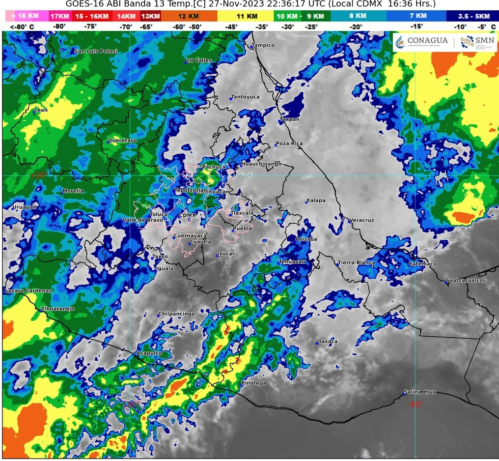 Pronostican lluvias para la tarde en distintas zonas de Guerrero