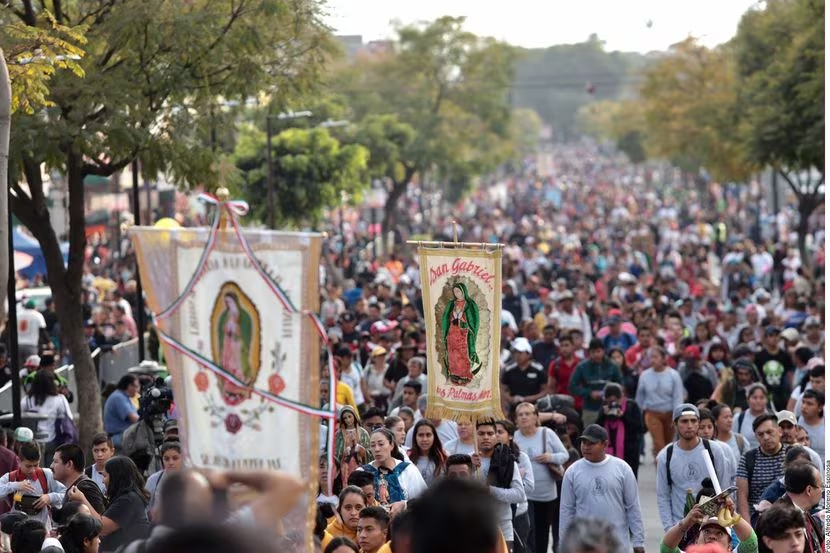 Más de un millón de peregrinos visitan la Basílica de Guadalupe