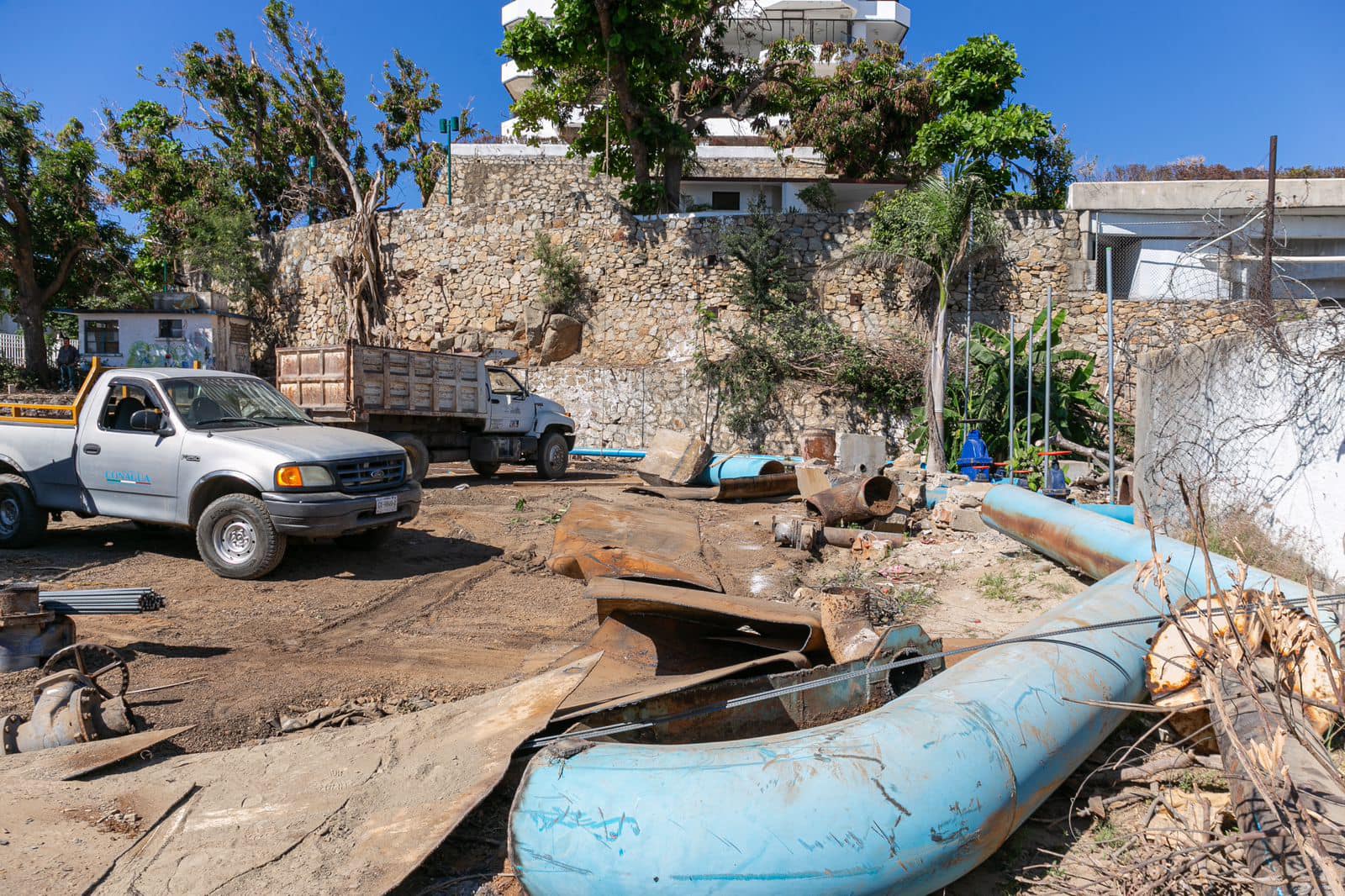 Rehabilitan tanque La Cima para tandear agua al Fraccionamientos Las Playas