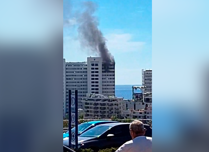 VIDEO: Se incendia el hotel Emporio de Acapulco