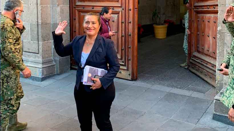 Se reúne Abelina López Rodríguez con Andrés Manuel López Obrador en Palacio Nacional