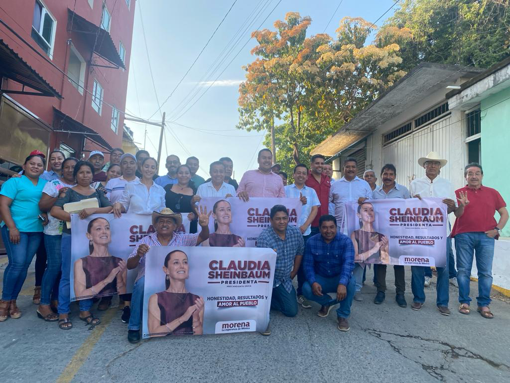 Equipo Walton hace campaña a favor de Claudia Sheinbaum en Costa Chica