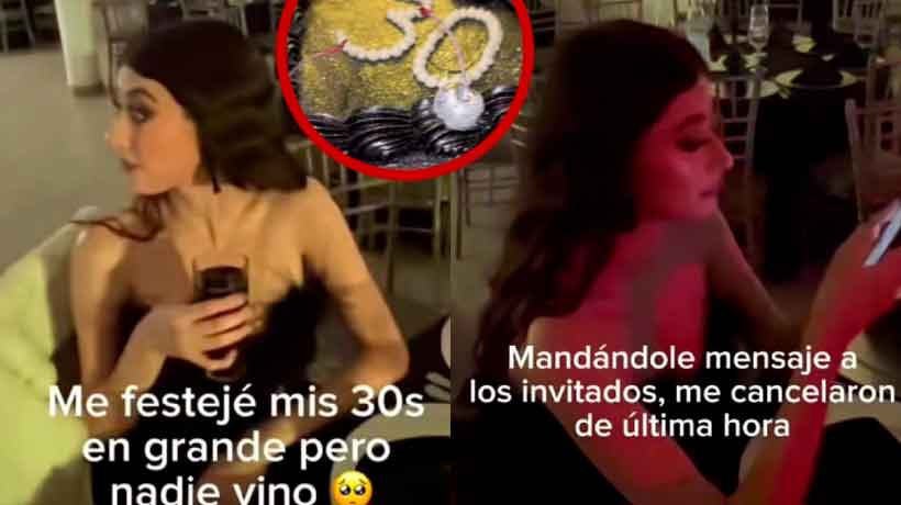 Mega Chale: Mujer celebra 30 años con gran fiesta y nadie va