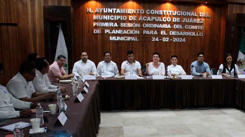 Realiza gobierno de Acapulco primera sesión del Comité de Planeación para el Desarrollo Municipal