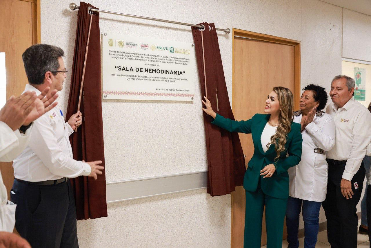 Evelyn Salgado inaugura Sala de Hemodinamia del Hospital General de Acapulco