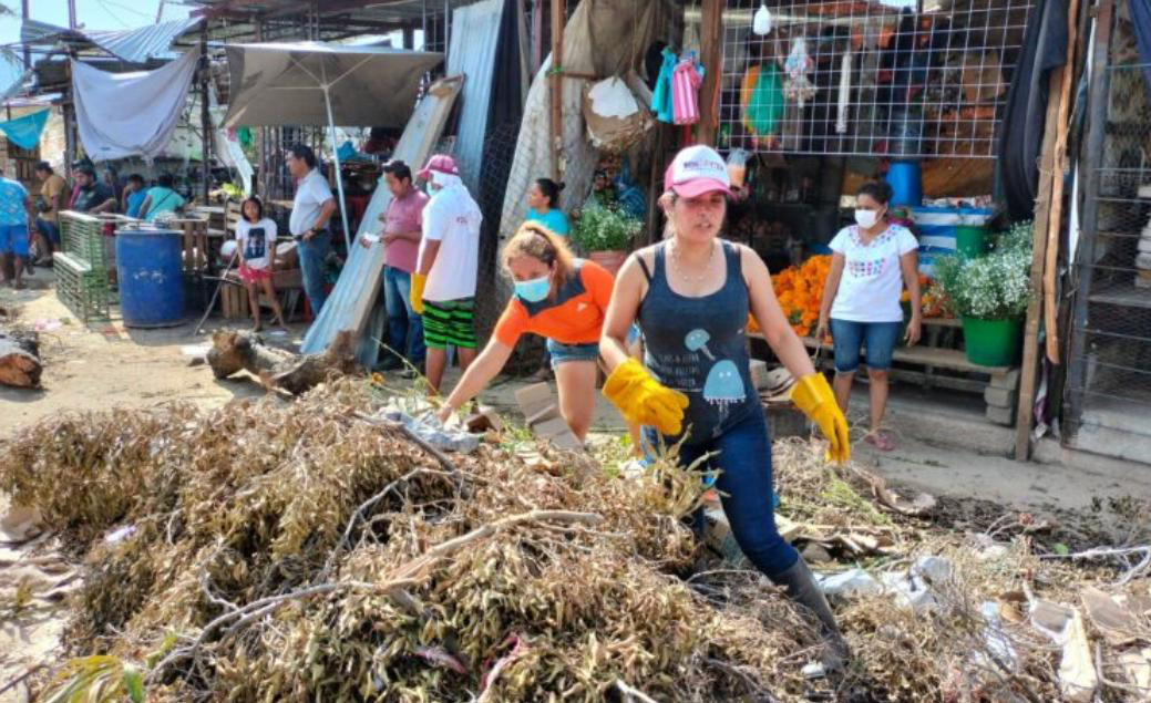 Reportan que Yoloczin Domínguez retiró 13 mil toneladas de basura después Otis