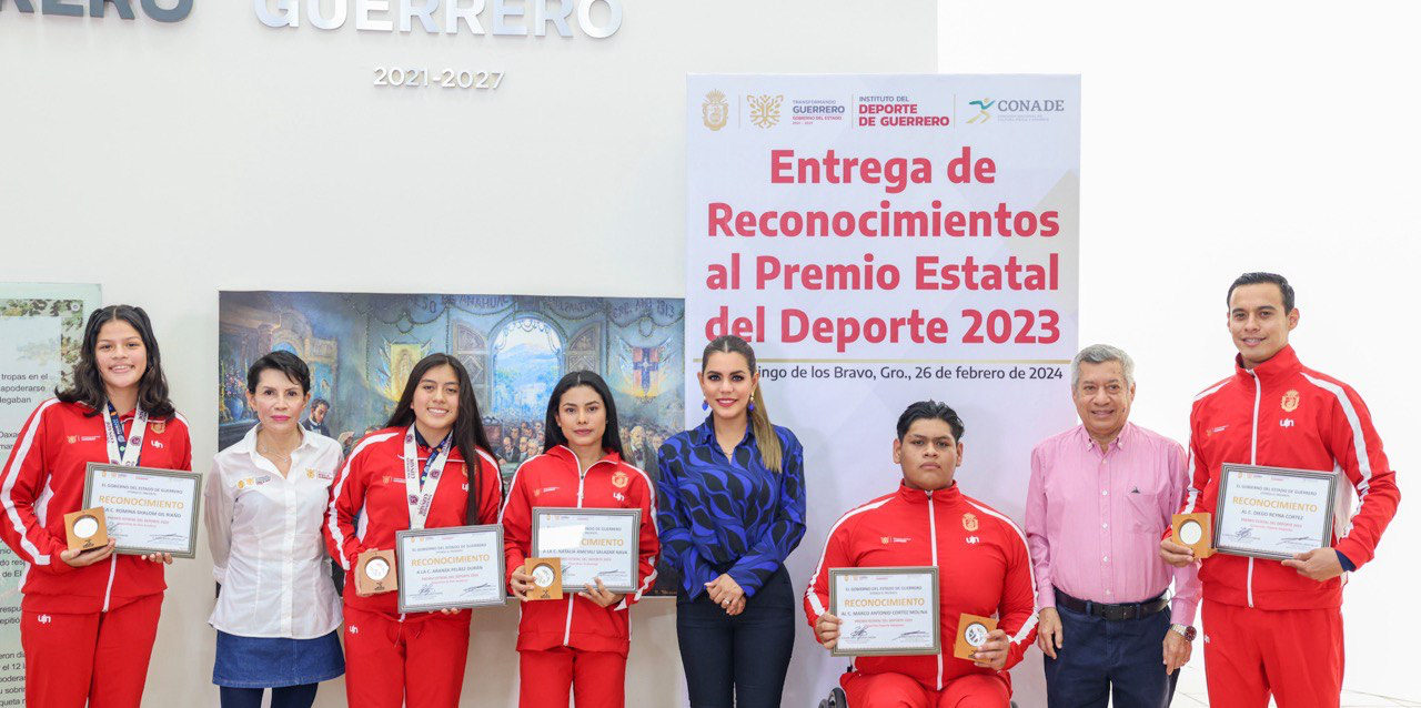 Evelyn Salgado entrega Premio Estatal del Deporte 2023