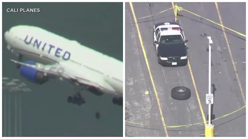 VIDEO: Avión pierde llanta tras despegue; aterriza de emergencia