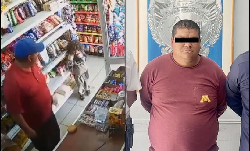 Hombre golpea a niño en tienda de abarrotes de SLP; ya lo detuvieron