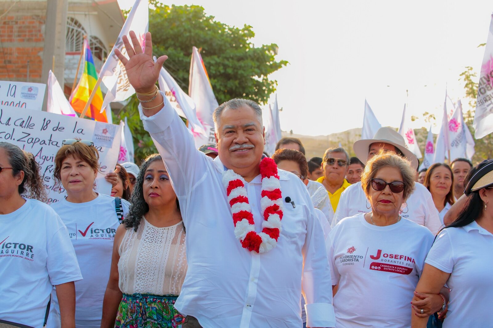 En colonia  Zapata Víctor Aguirre inicia campaña para presidencia Municipal de Acapulco