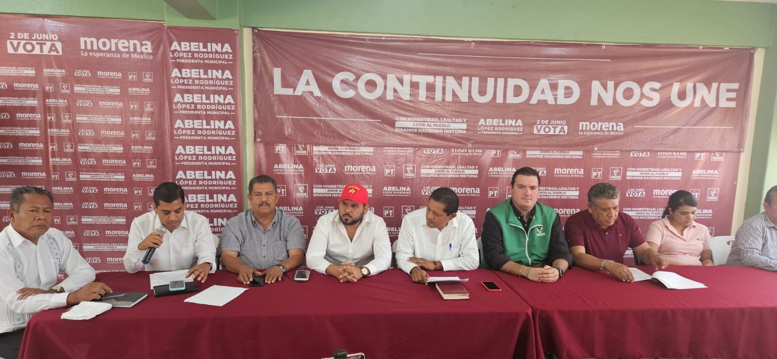 Llama Comisión Política de Abelina López Rodríguez a ex candidatos Yoshio Ávila y Carlos Granda a apegarse a la ley