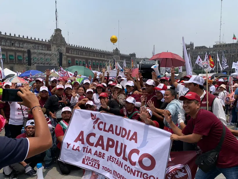 Asiste Abelina López con 7 mil acapulqueños a cierre de campaña de Claudia Sheinbaum