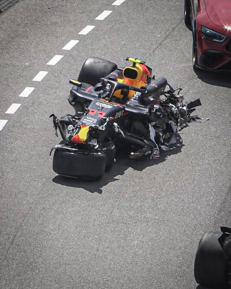 Checo Pérez sufre aparatoso accidente y se queda fuera del GP de Mónaco
