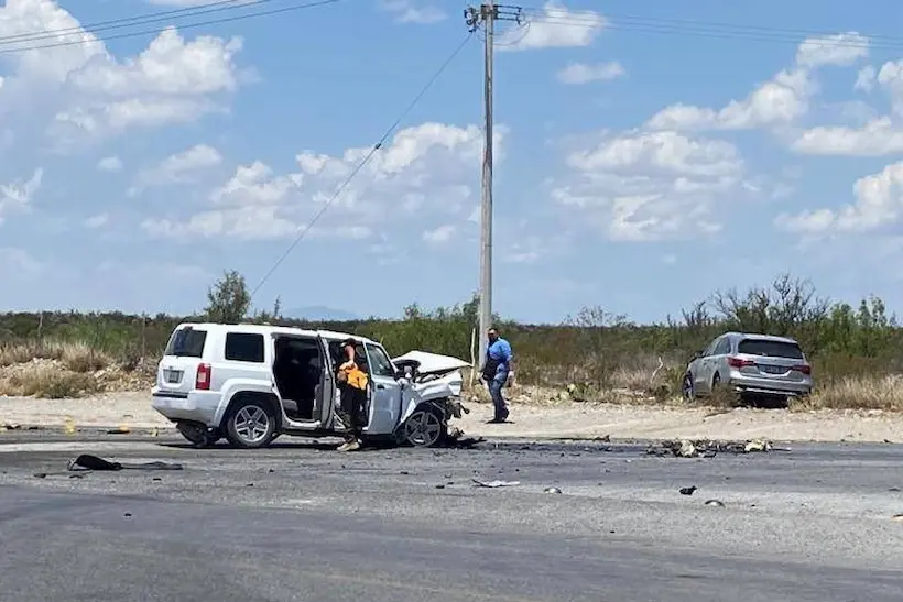 Equipo de Claudia Sheinbaum sufre accidente en Coahuila; una mujer murió