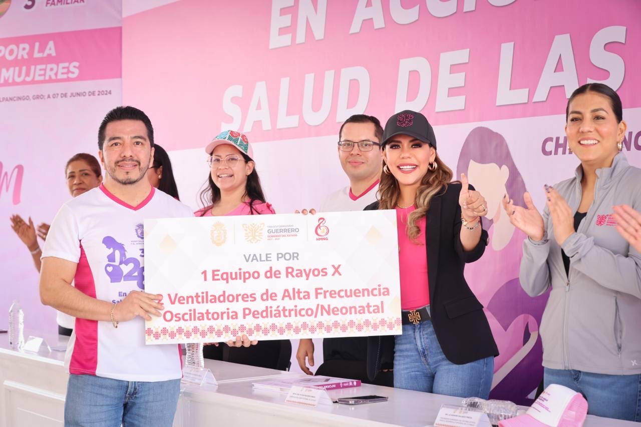 Entrega Evelyn Salgado equipo médico en el Hospital de la Mujer y el Niño Guerrerense