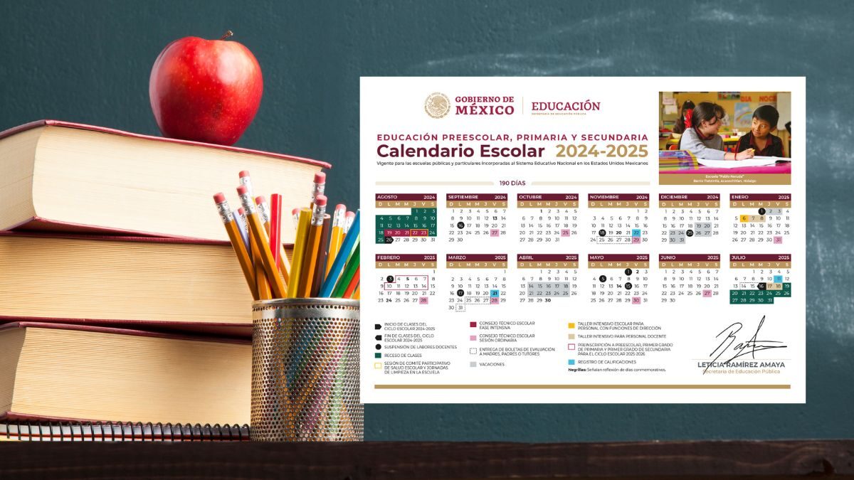 SEP publica calendario del Ciclo Escolar 2024-2025