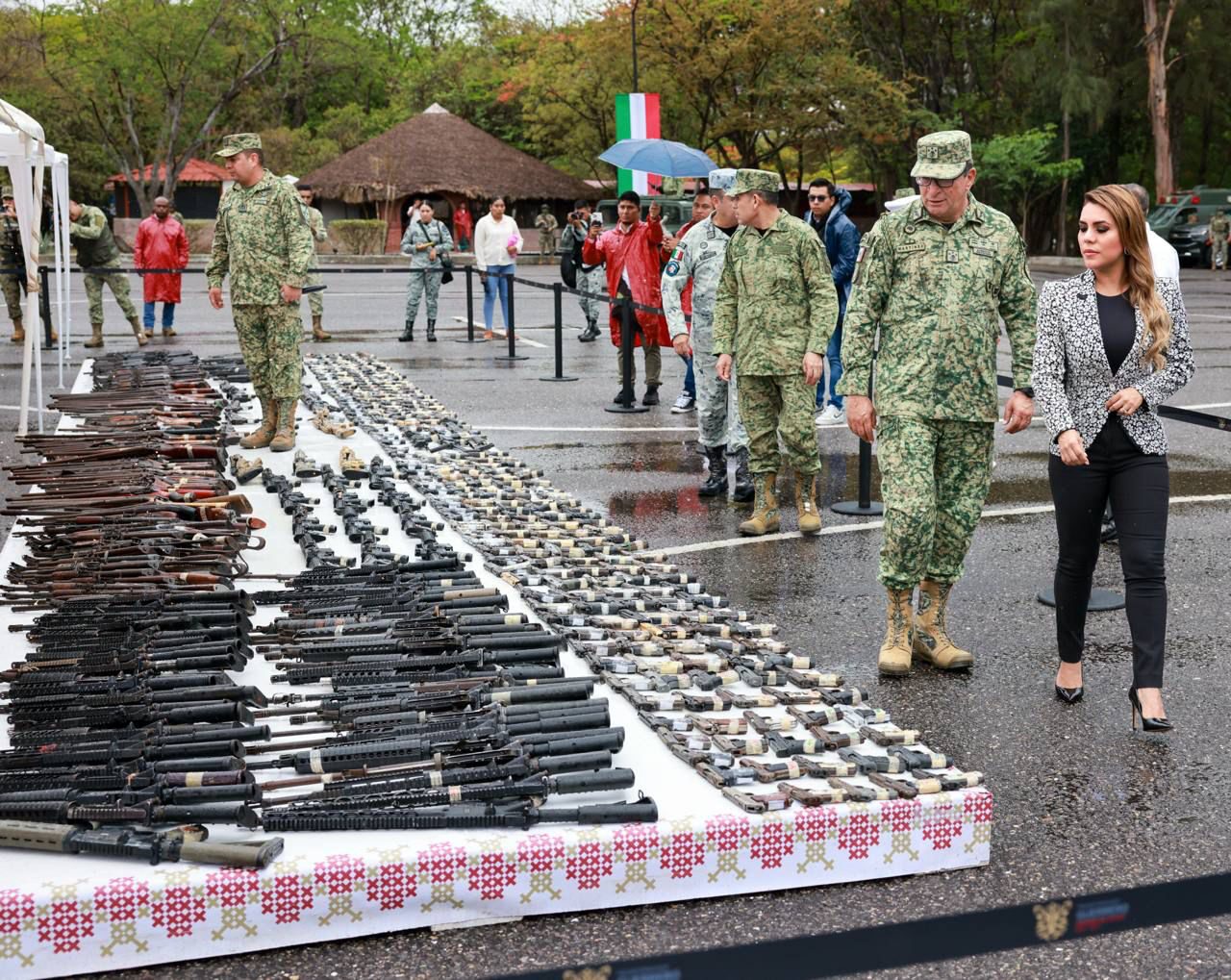 Evelyn Salgado encabeza ceremonia de destrucción de Armamento Decomisado