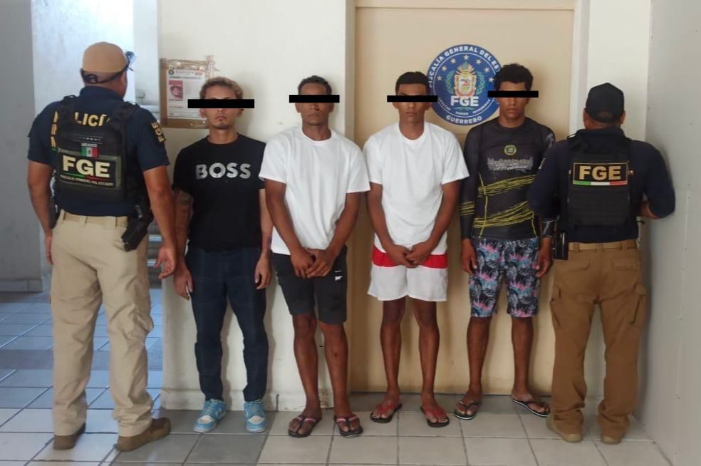 Detienen a 4 individuos en Acapulco vinculados a un grupo delictivo